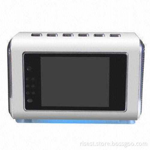 Infrared Night Vision Video Nanny Camera with Clock + Mini Speaker + MP3 + MP4 + FM